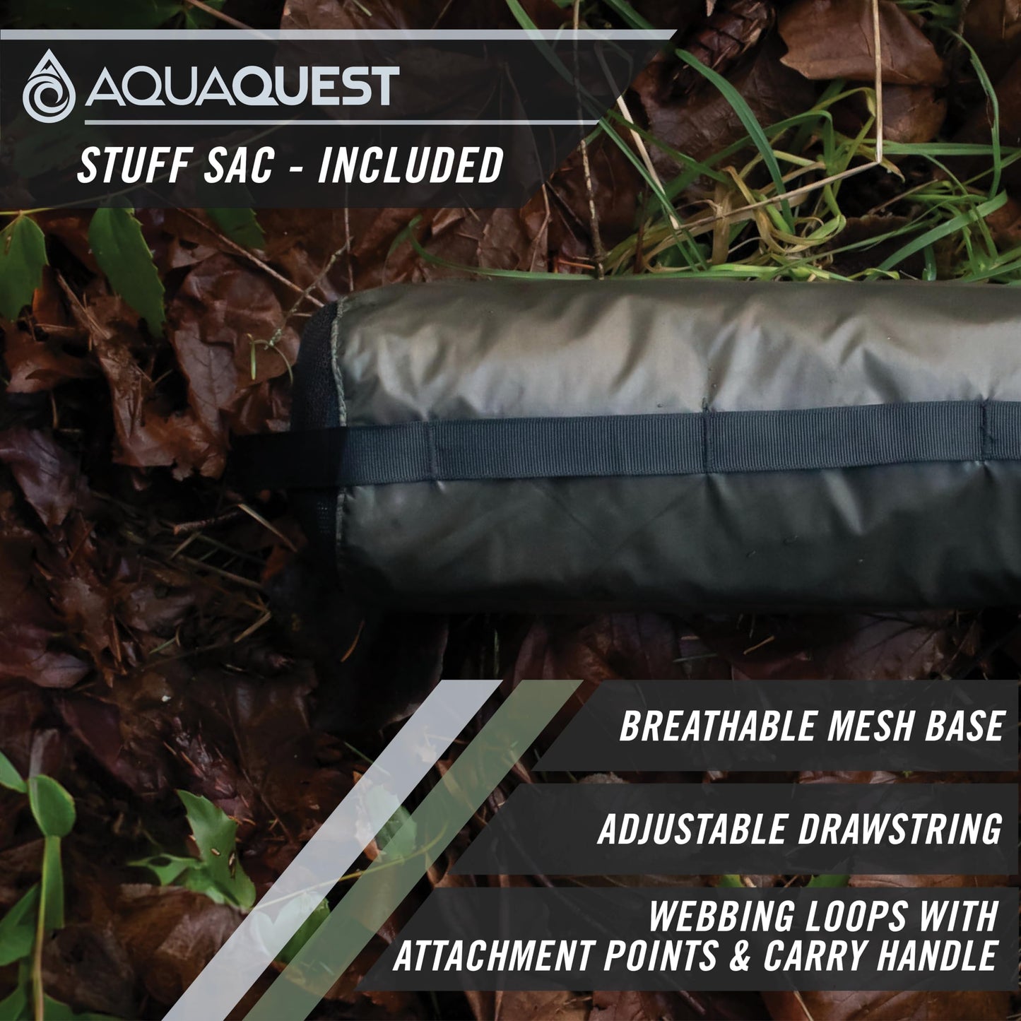 AQUAQUEST Safari Waterproof Camping Tarp - Lightweight Sun Shade or Rain Fly - Camping Essentials for Hiking, Backpacking & Hammock, 20 x 13 ft, Olive Drab