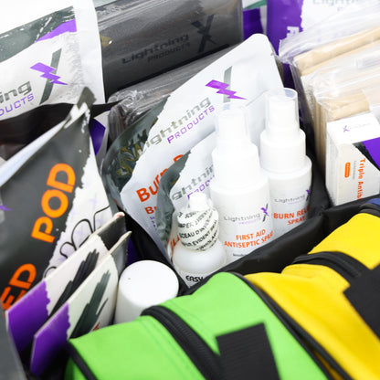 Lightning X Premium Pre-Filled Modular EMS/EMT Trauma Medical Bag | Fully Stocked First Responder Kit - Orange